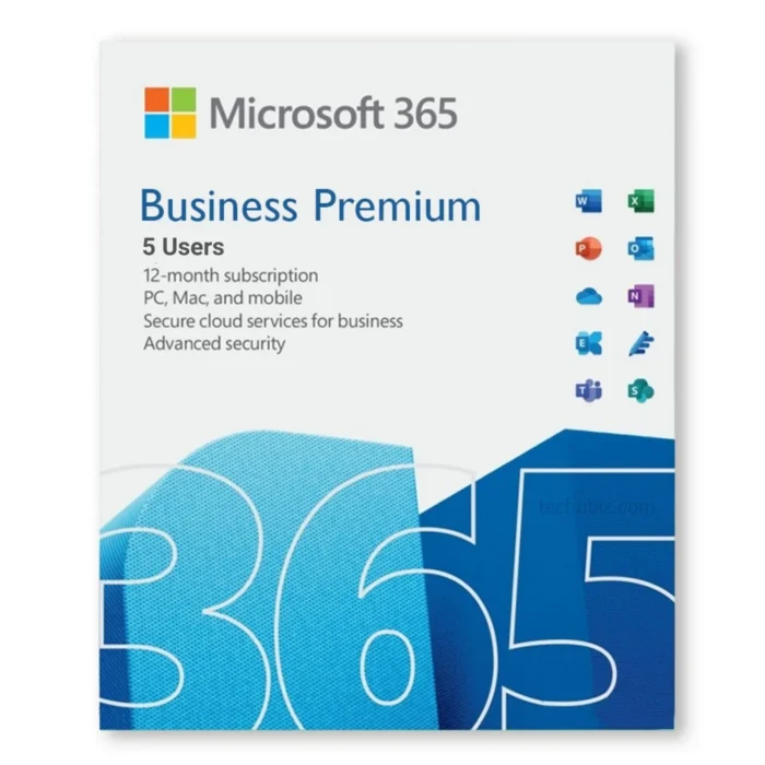 Microsoft 365 Business Premium 5 User 1 Year - Image 1