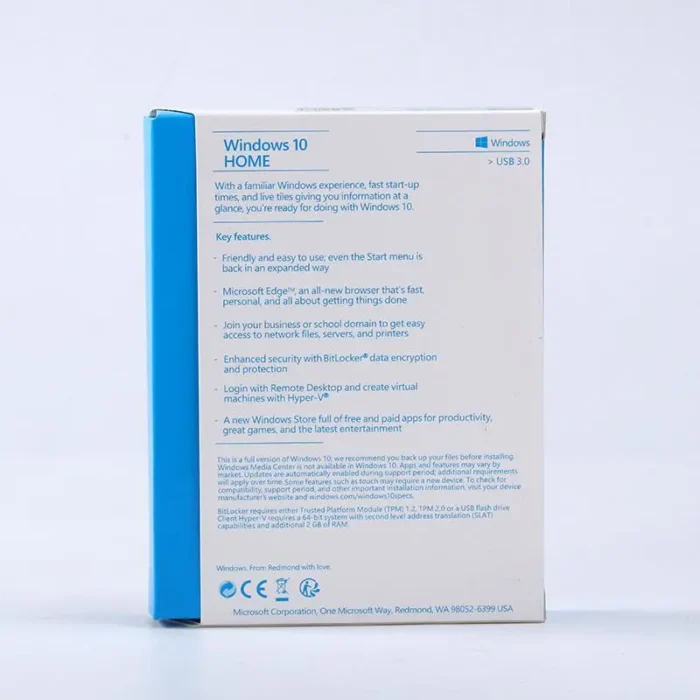 Microsoft Windows 10 Home 1 PC Activation 64 Bit English USB Pack - Image 3