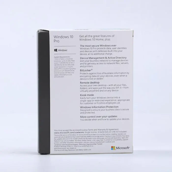 Microsoft Windows 10 Professional 1 PC Activation 64 Bit English USB Pack - Image 3