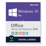 Windows 10 Pro + Microsoft Office 2019 Home and Business Bundle – Digital Licences 1PC